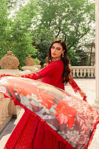 Picture of Ellena - 3-PC Unstitched Embroidered Lawn Suit - Available at Raja Sahib