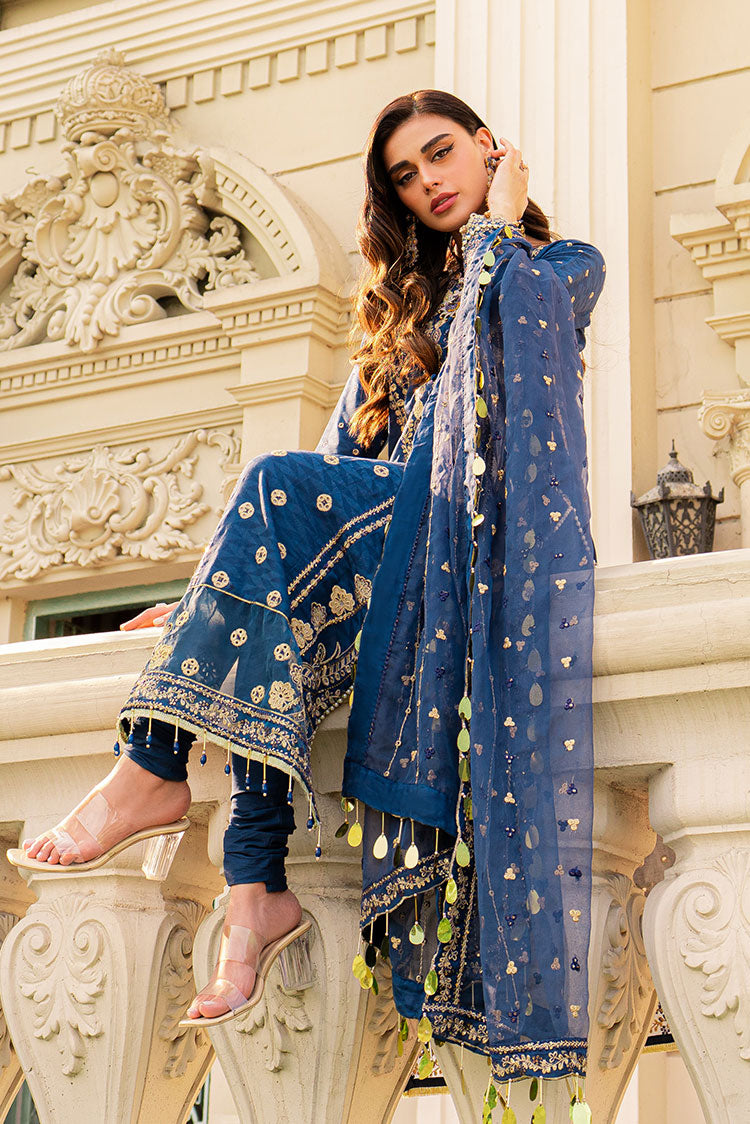 Picture of Ellena - 3-PC Unstitched Embroidered Lawn Suit - Available at Raja Sahib