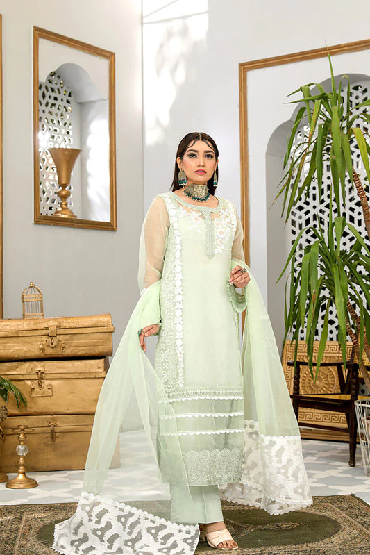 Picture of Maryam Malik - Noor Festive Collection - Pistachio - Available at Raja Sahib