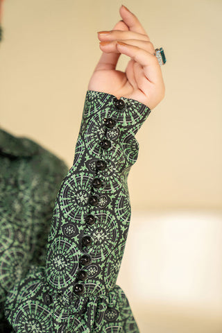 Hemstitch - Printed Pret Collection - Emerald