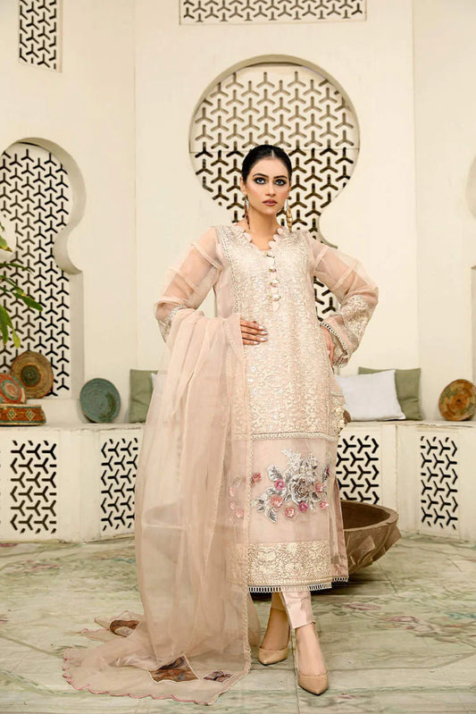 Picture of Maryam Malik - Noor Festive Collection - Praline - Available at Raja Sahib