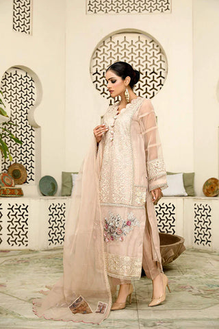 Picture of Maryam Malik - Noor Festive Collection - Praline - Available at Raja Sahib