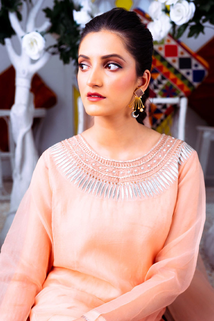 Picture of PSK Couture - Bahar Exclusive Collection - Peachy Puff - Available at Raja Sahib