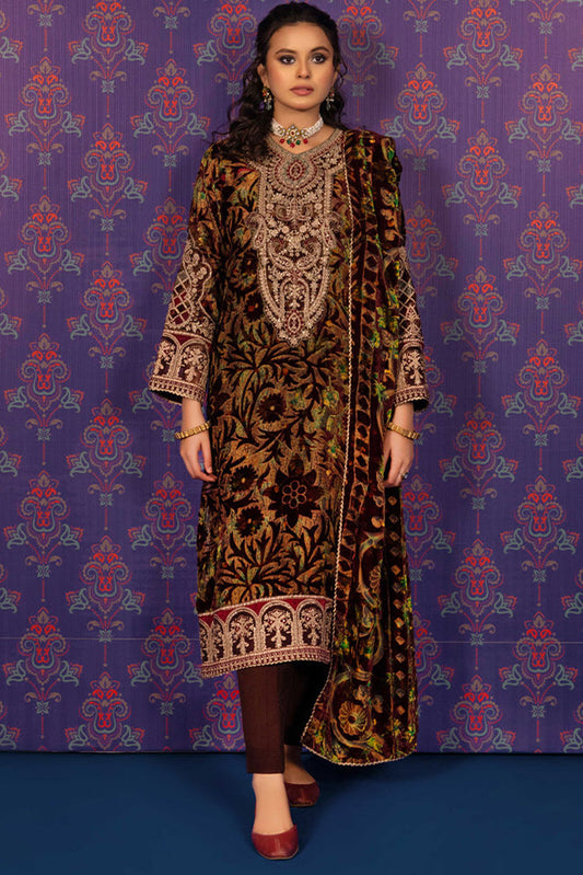 Picture of Adans Libas - Plachi Embroidered Unstitched Collection - 5406 - Available at Raja Sahib