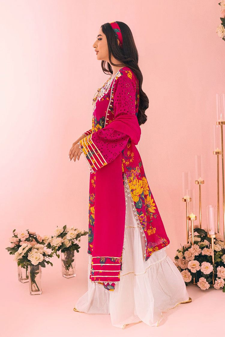 Picture of RJS Pret - Inaaya Eid Edit Pret Collection - Raspberry - Available at Raja Sahib