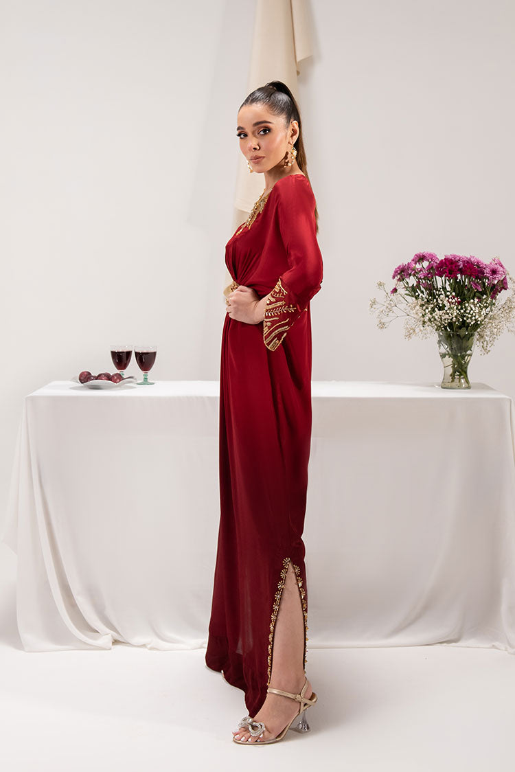 Picture of Maria Osama Khan - Tiffany Pret Collection Vol 1 - Ruby - Available at Raja Sahib