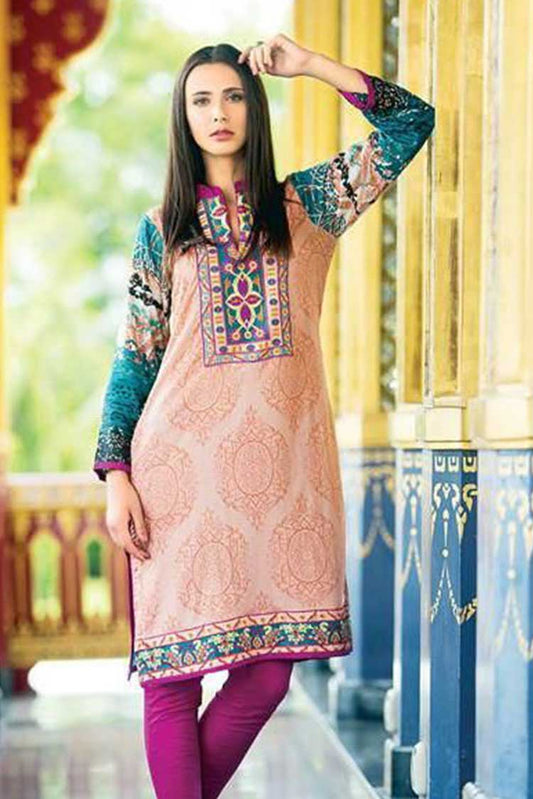 Picture of Al Zohaib Textile - Design 7A Zanisha Kurti Collection - Available at Raja Sahib