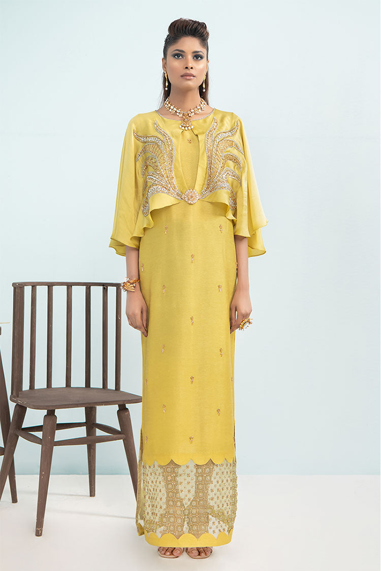 Picture of Maria Osama Khan - Signature Pret '21 - Daffodil - Available at Raja Sahib