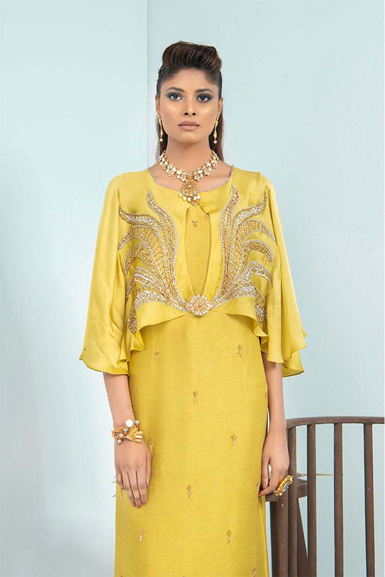 Picture of Maria Osama Khan - Signature Pret '21 - Daffodil - Available at Raja Sahib