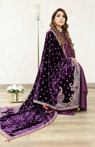 Picture of Shahbano - Ibtida Velvet Pret Collection-Shokoufeh - Available at Raja Sahib