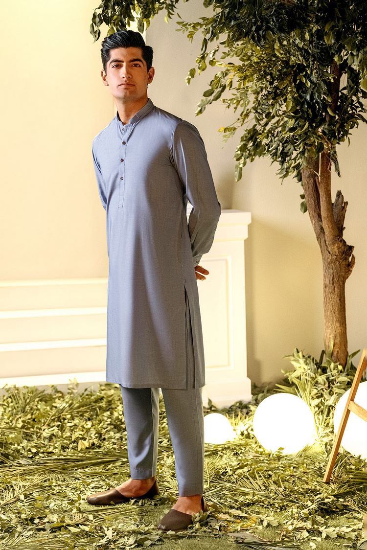 Picture of Dynasty - Blended Kurta Trouser - Available at Raja Sahib