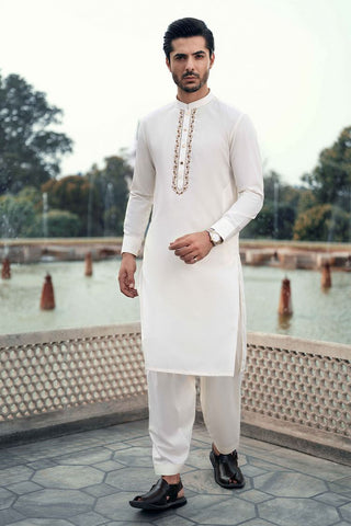 Dynasty - Embroidered Wash & Wear Shalwar Kameez