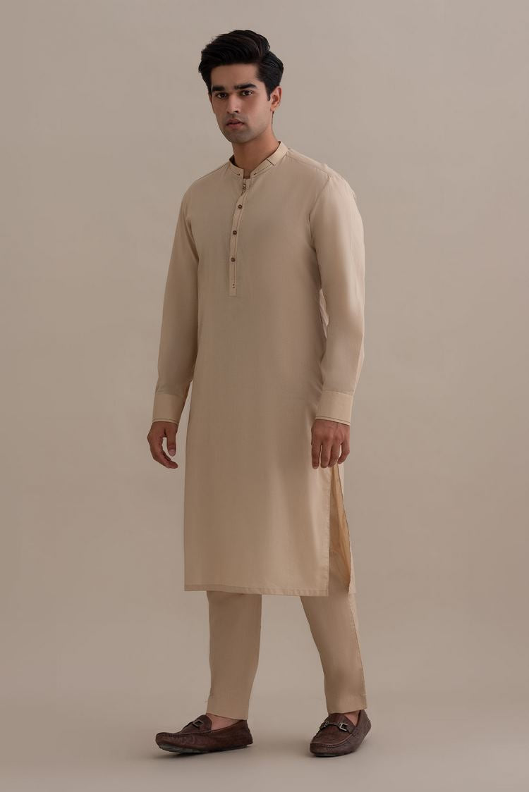 Picture of Dynasty - Soft Cotton Kurta Trouser - Available at Raja Sahib