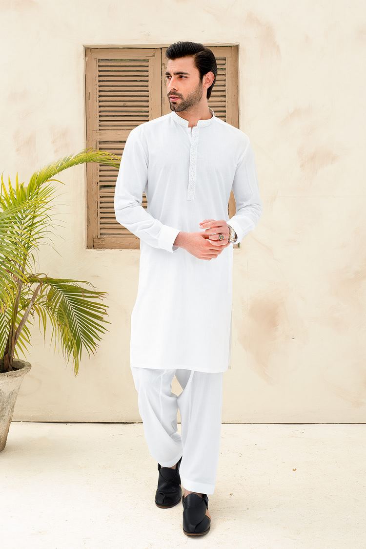 Picture of Dynasty - Embroidered Wash & Wear Shalwar Kameez - Available at Raja Sahib