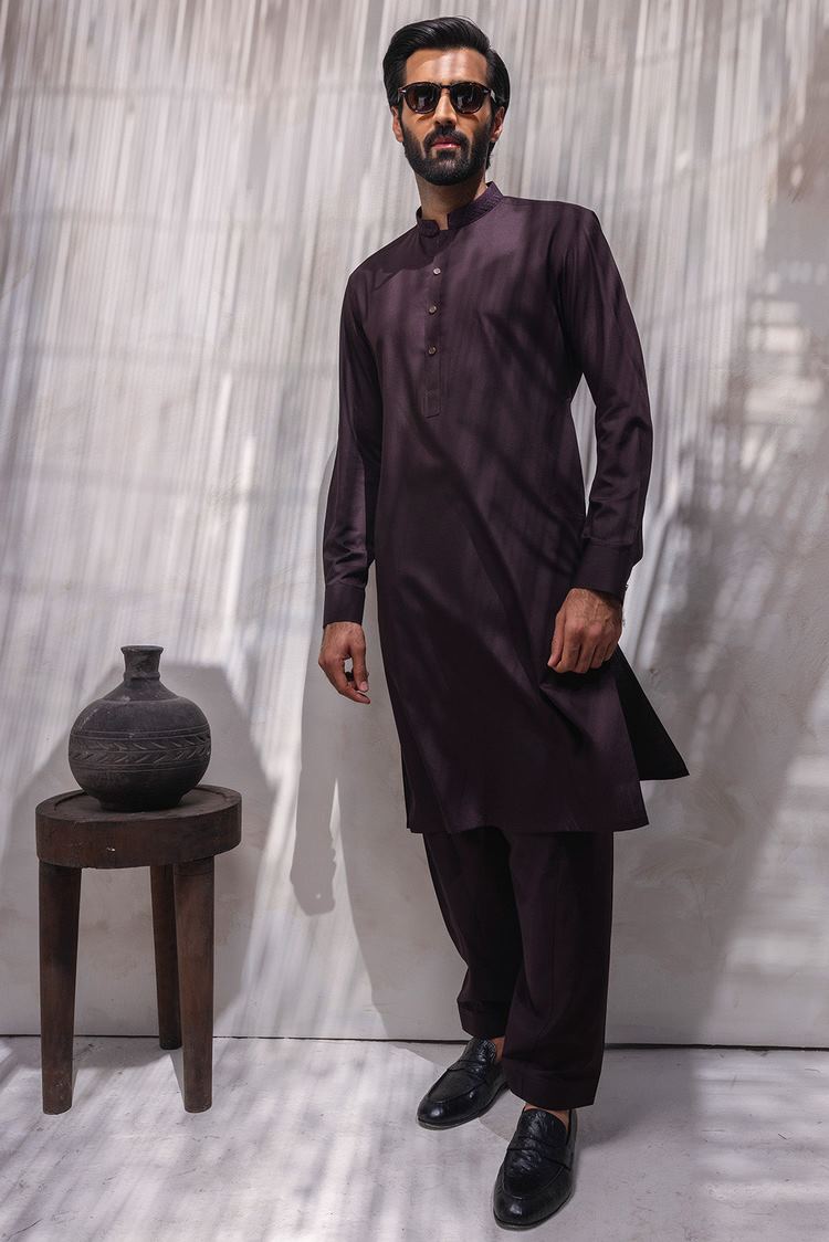 Picture of Dynasty - Embroidered Wash & Wear Shalwar Kameez - Available at Raja Sahib