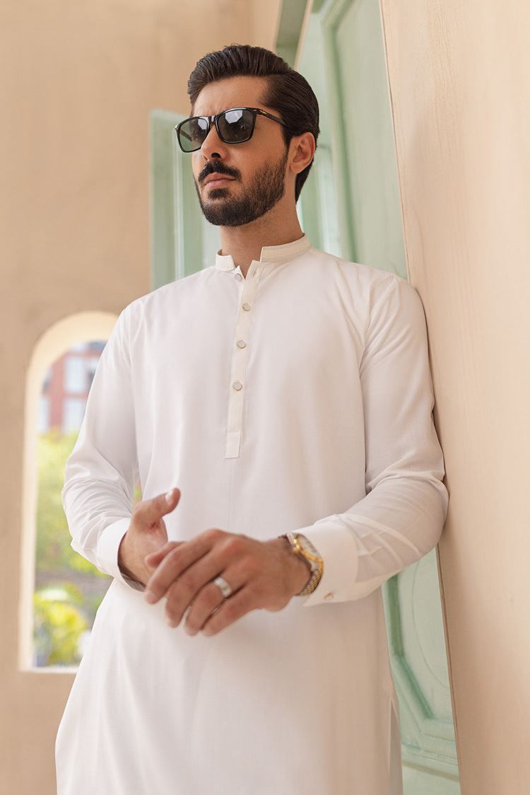 Picture of Dynasty - Embroidered Wash & Wear Shalwar Kameez - Available at Raja Sahib