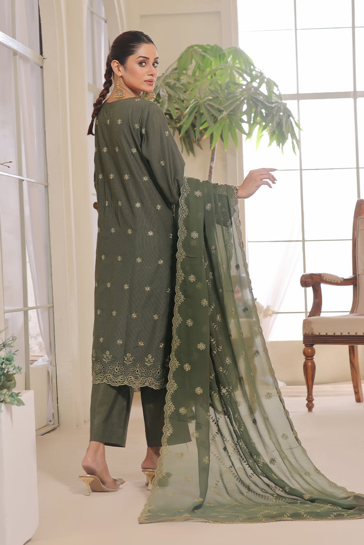 Picture of Safwa - Aura 3 Piece Masuri Premium Embroidered Collection - SUC-01 - Available at Raja Sahib