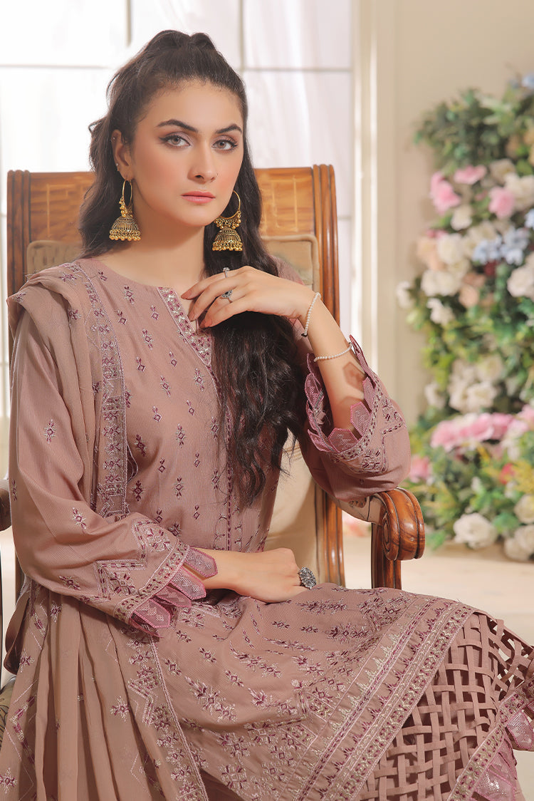 Picture of Safwa - Aura 3 Piece Masuri Premium Embroidered Collection - SUC-04 - Available at Raja Sahib