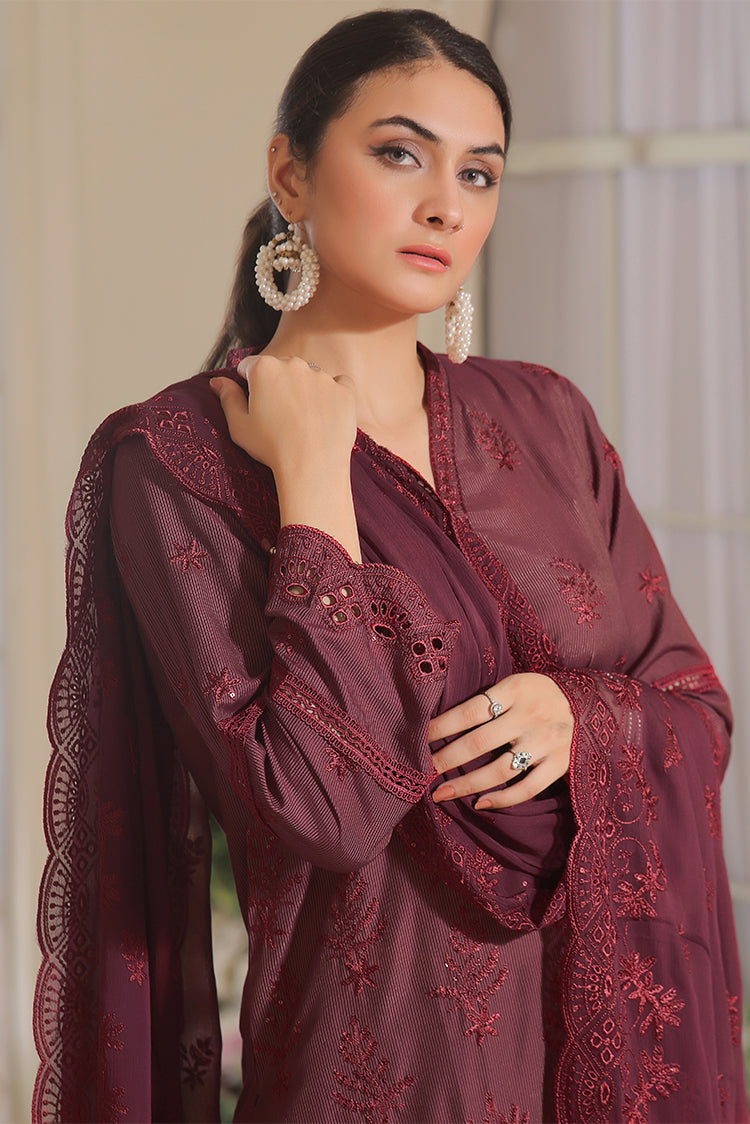 Picture of Safwa - Aura 3 Piece Masuri Premium Embroidered Collection - SUC-07 - Available at Raja Sahib