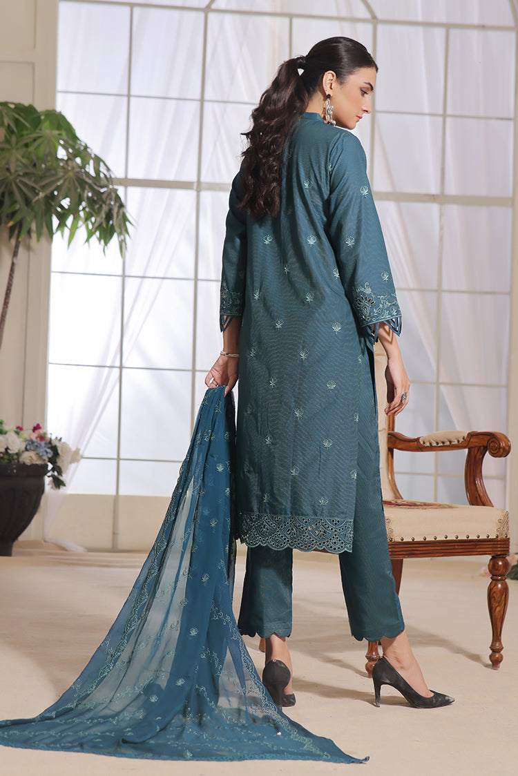 Picture of Safwa - Aura 3 Piece Masuri Premium Embroidered Collection - SUC-08 - Available at Raja Sahib