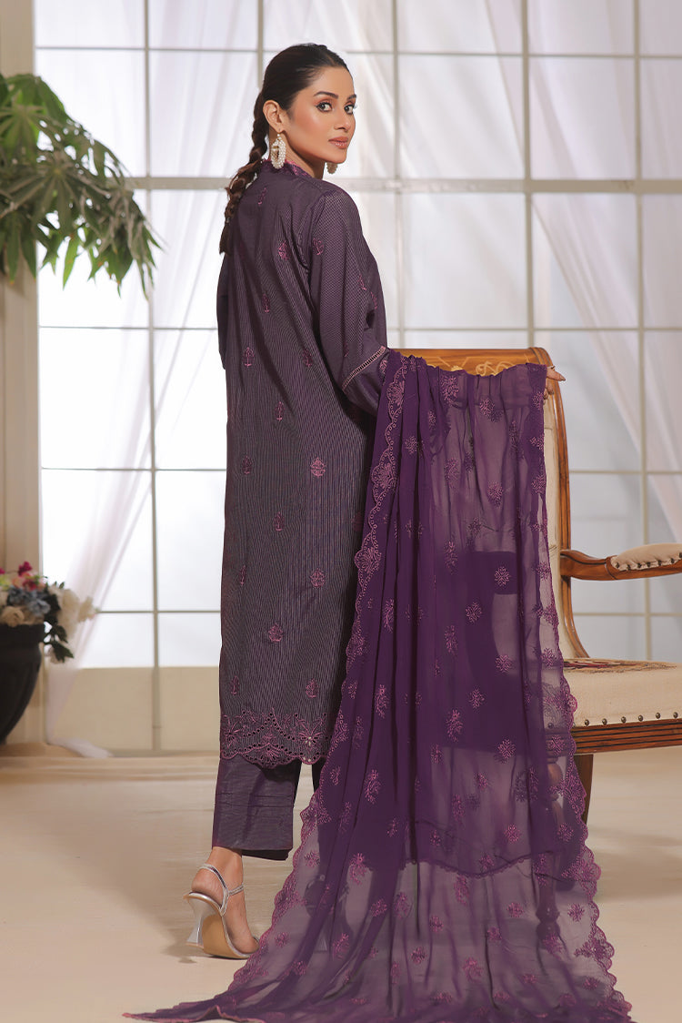 Picture of Safwa - Aura 3 Piece Masuri Premium Embroidered Collection - SUC-09 - Available at Raja Sahib