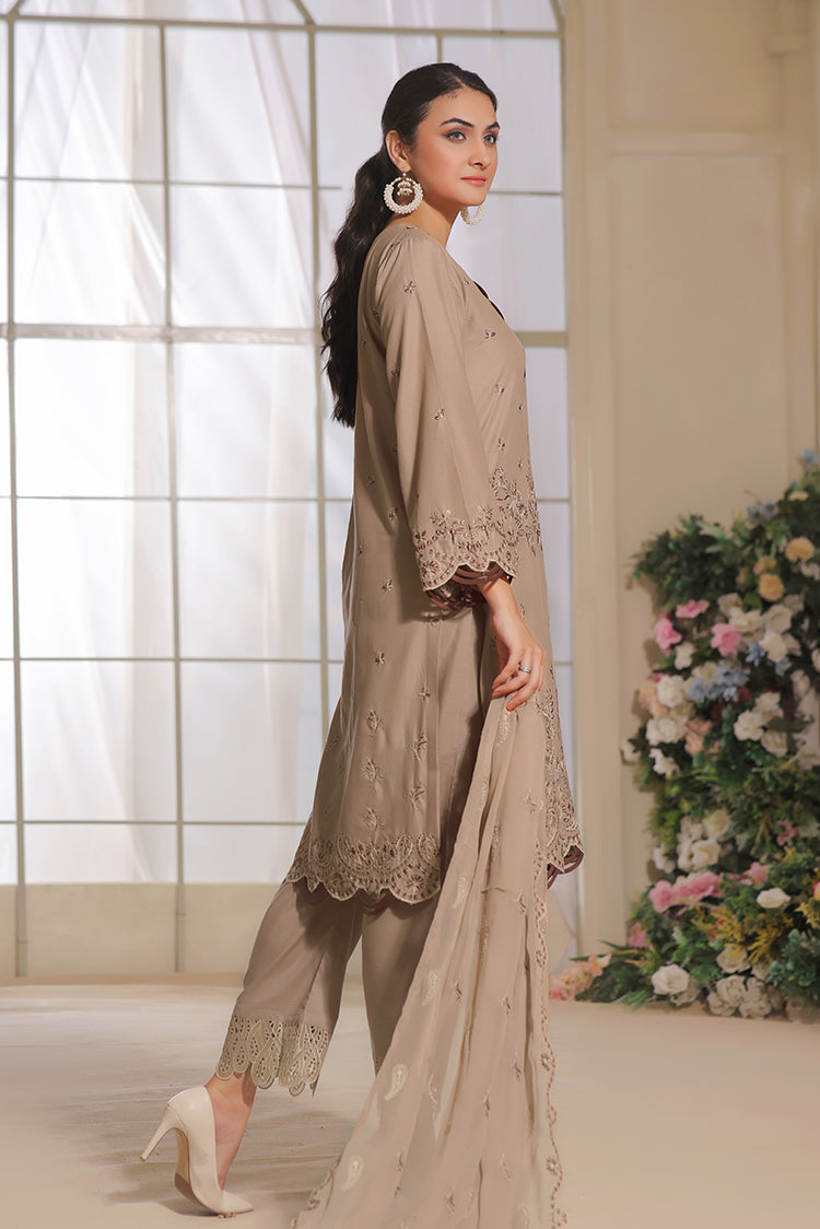 Picture of Safwa - Aura 3 Piece Masuri Premium Embroidered Collection - SUC-10 - Available at Raja Sahib