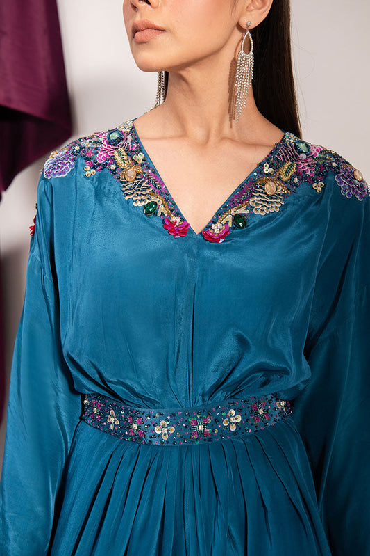 Picture of Maria Osama Khan - Tiffany Pret Collection Vol 1 - Sapphire - Available at Raja Sahib