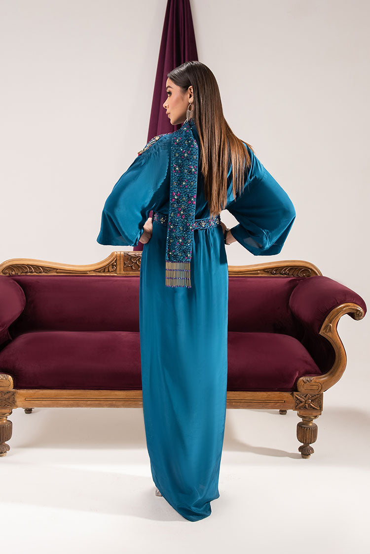 Picture of Maria Osama Khan - Tiffany Pret Collection Vol 1 - Sapphire - Available at Raja Sahib