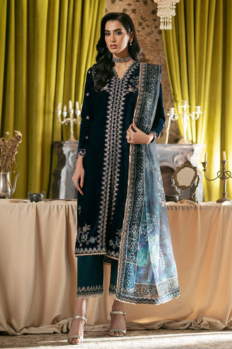 Picture of Meraki Unstitched Velvet Formals - Sareena - Available at Raja Sahib