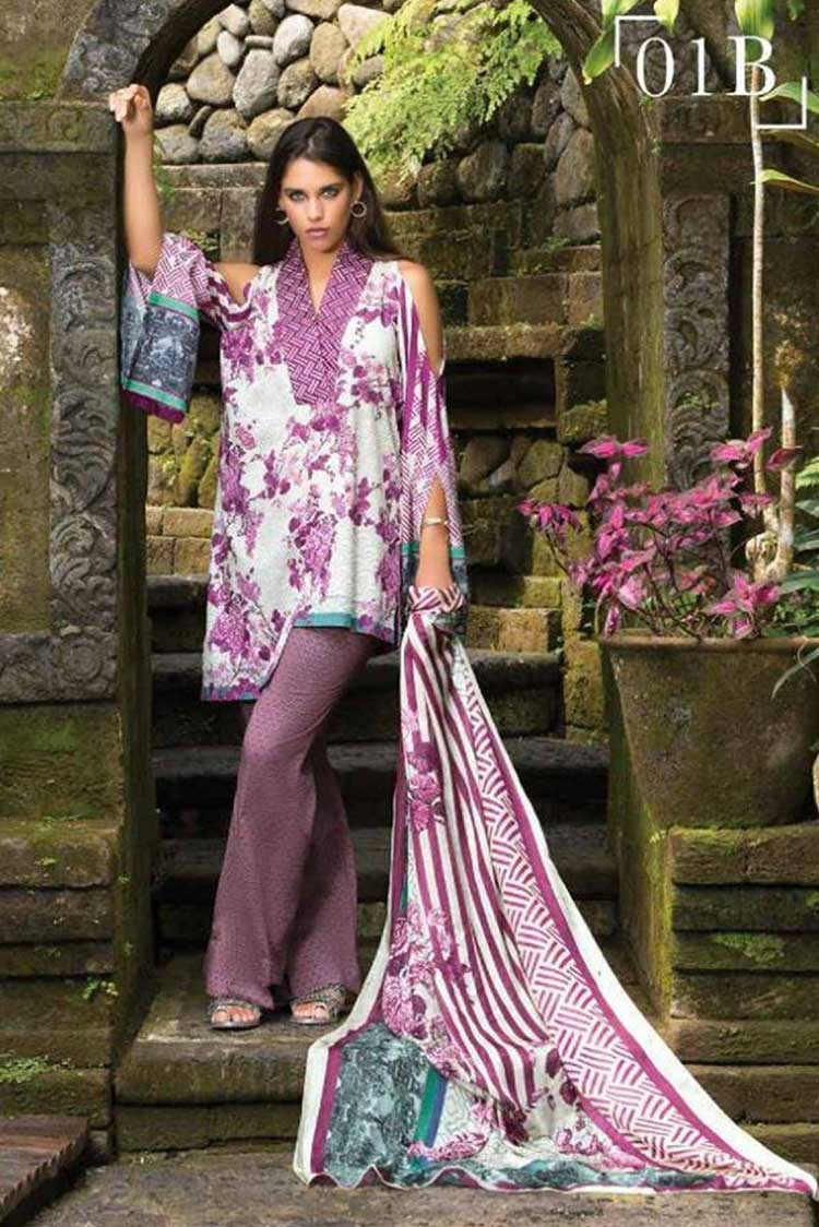 Picture of Mahgul - Design No 01B Luxury Lawn Collection - Available at Raja Sahib