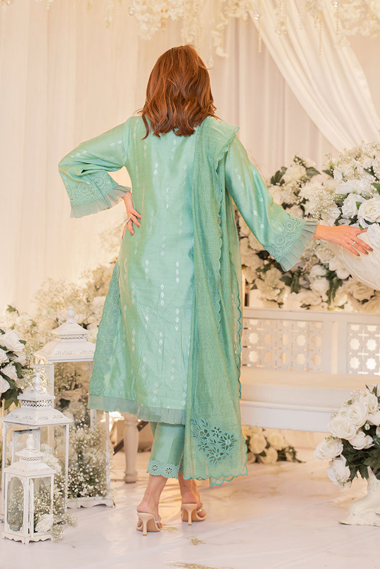 Picture of RJS Pret - Monotone Solids Pret Collection - Tiffany Blue - Available at Raja Sahib