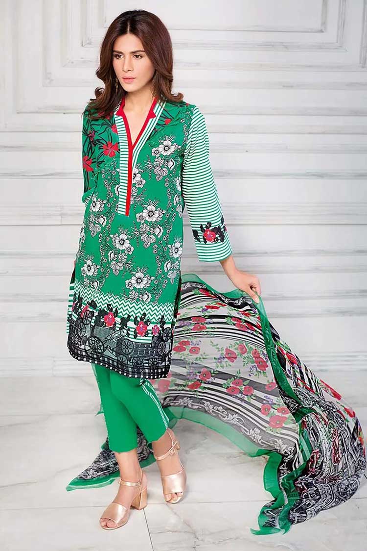 Picture of Gul Ahmed - 3 PC Embroidered Silk Suit AS14 Summer Collection - Available at Raja Sahib