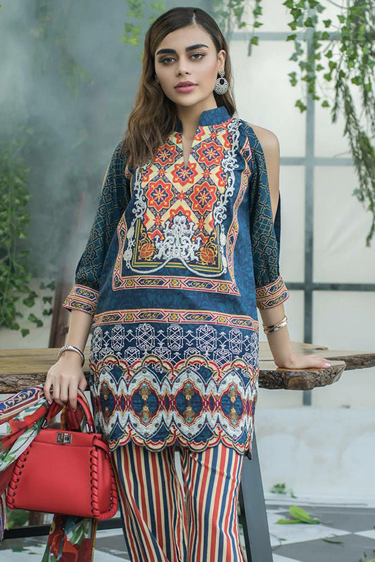 Picture of Z.S Textile - Art No-9 Blue Summer Collection - Available at Raja Sahib