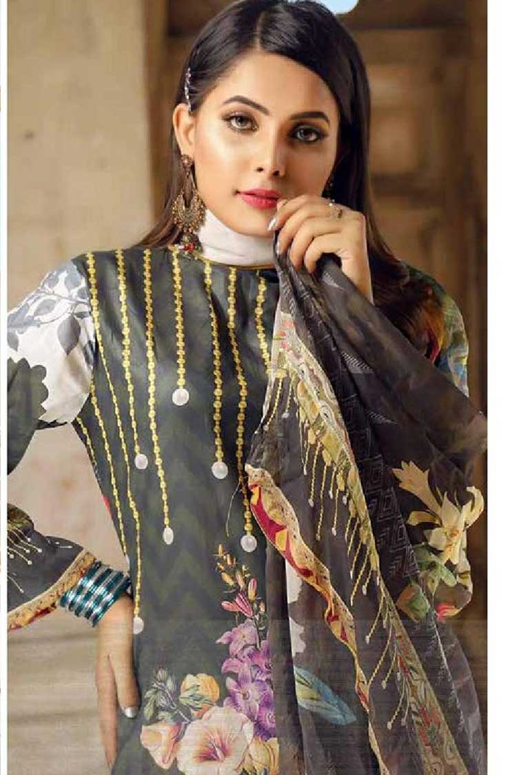 Picture of Noor Textile - Design 02 Maya Dupatta Shirt Collection - Available at Raja Sahib