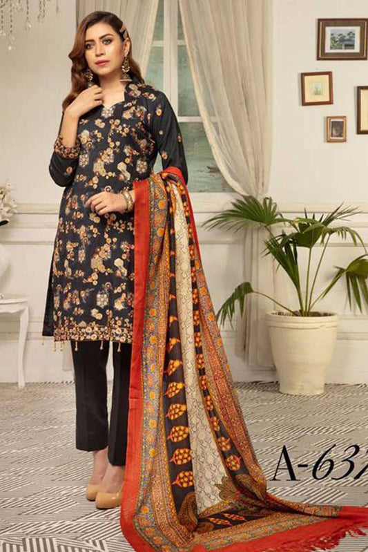 Picture of Shaista - A-637 Alisha Peach Embroidered Collection - Available at Raja Sahib