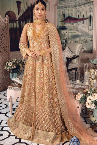 Picture of Maryum N Maria - Gladiolus (FE-10) Freesia Premium Chiffon Collection - Available at Raja Sahib