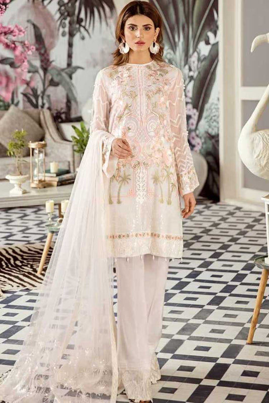 Picture of Afrozeh - 04- Porcelain Magnolia Voyage de L amoure Collection - Available at Raja Sahib