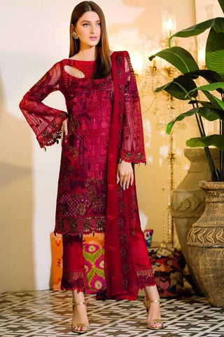 Picture of Ramsha -A 105 Chevron Embroidered Chiffon Collection - Available at Raja Sahib