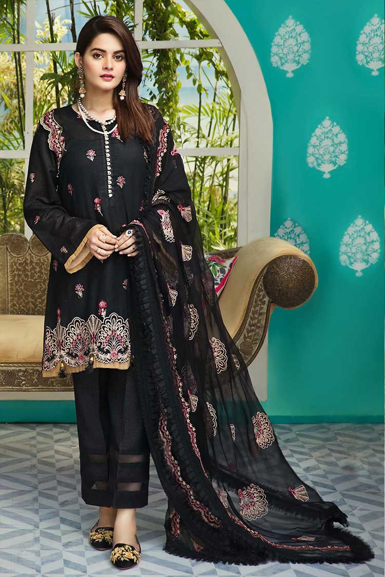 Picture of Rang Rasiya - D 709A Raaya Embroidered Lawn Karandi Edition - Available at Raja Sahib