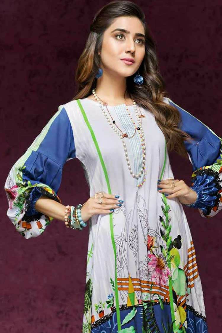 Picture of Gul Ahmed - 1 PC Printed Linen Kurti SV 17 Gulistan Winter Collection - Available at Raja Sahib