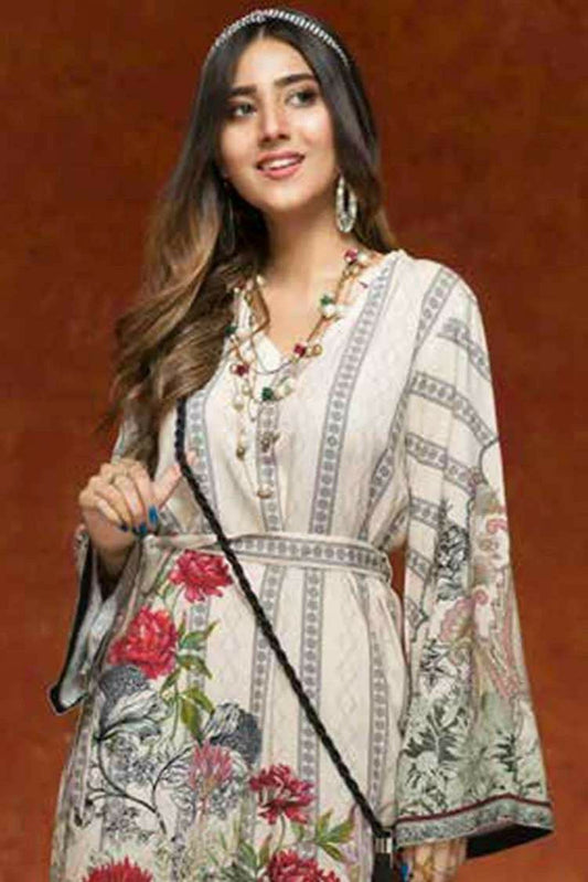 Picture of Gul Ahmed - 1 PC Printed Linen Kurti SV 20 Gulistan Winter Collection - Available at Raja Sahib