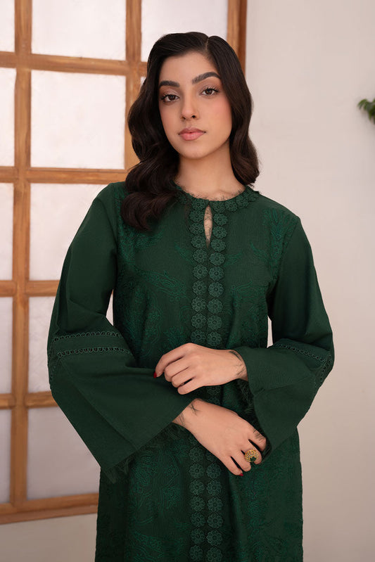 Picture of Vitalia - Winter Pret Essentials - Forest-Green - Available at Raja Sahib