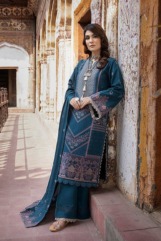 Humdum - Vasal Embroidery Peach Leather Wool Collection-03