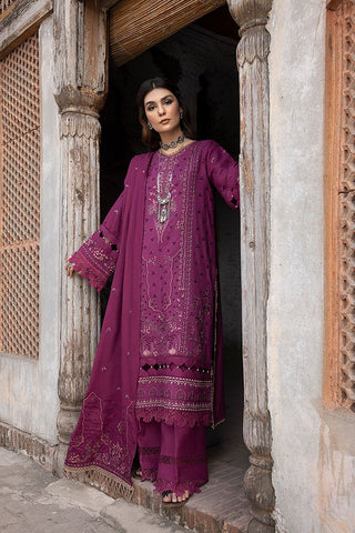 Humdum - Vasal Embroidery Peach Leather Wool Collection-07