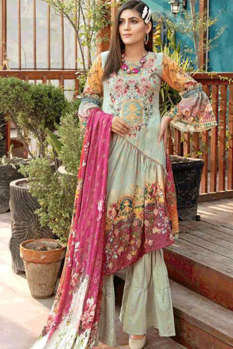 Picture of Riaz Arts - AE 57 Aafreen Embroidered Lawn Collection - Available at Raja Sahib