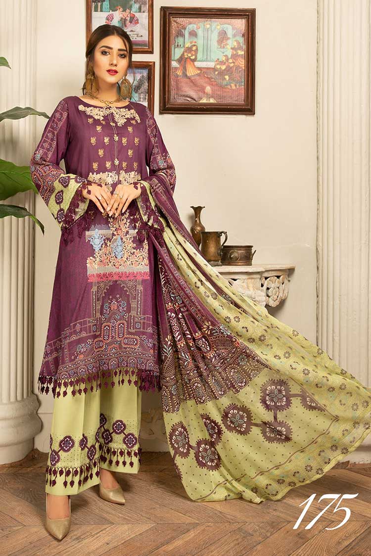 Picture of Shaista - Design 175 Saloni Embroidered Lawn Collection - Available at Raja Sahib