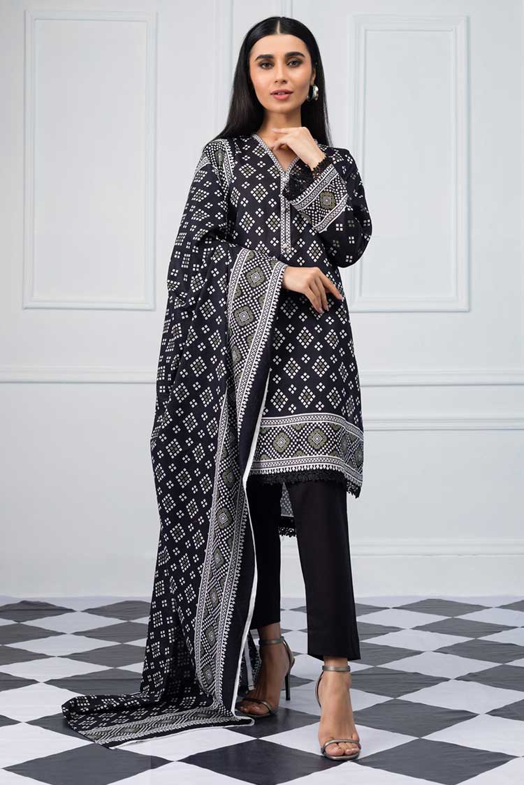 Picture of Regalia Textiles - SB & W 09 Salina Black & White Collection - Available at Raja Sahib