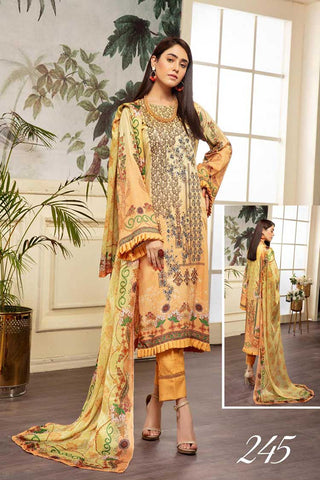 Picture of Shaista - Design 245 Roma Digital Embroidered Viscose Collection - Available at Raja Sahib