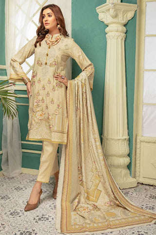 Picture of Riaz Arts - KS 08 Khazina Embroidered Staple Slub Collection - Available at Raja Sahib