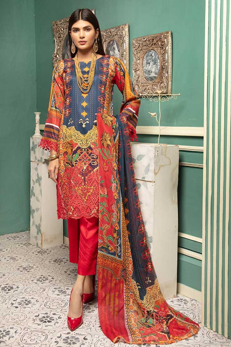 Picture of Shaista - Design 75 Saqafat Embroidered Katrai Cotail Collection - Available at Raja Sahib